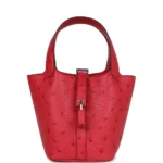 Hermès Replica Collection 2025 Micro Picotin Lock 14 Bougainvillea Ostrich PHW - Exotic Creations