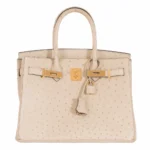 Hermès Replica HW Quality Birkin 30 Parchemin Ostrich GHW - Exotic Creations
