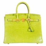 Hermès Replica HW Quality Birkin 35 Vert Anis Green Crocodile GHW - Exotic Creations