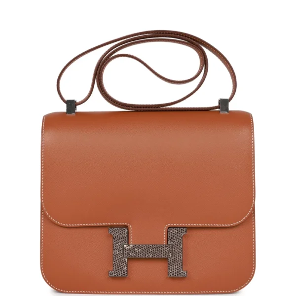 Hermès Replica HW Quality Constance 24 Gold Madame & Lizard PHW - Exotic Creations