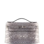 Hermès Replica Kelly Pochette Rare Ombre Lizard PHW - Exotic Creations