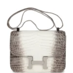 High-End-Hermès-Inspired Constance 24 Himalaya Matte Niloticus Crocodile PHW - Exotic Creations