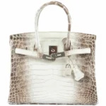 Mirror Quality Hermès Birkin 30 White Himalayan Niloticus Crocodile PHW - Exotic Creations