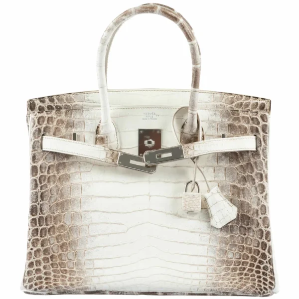 Mirror Quality Hermès Birkin 30 White Himalayan Niloticus Crocodile PHW - Exotic Creations