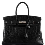 Mirror Quality Hermès Birkin 35 Matte Black Niloticus Crocodile PHW - Exotic Creations