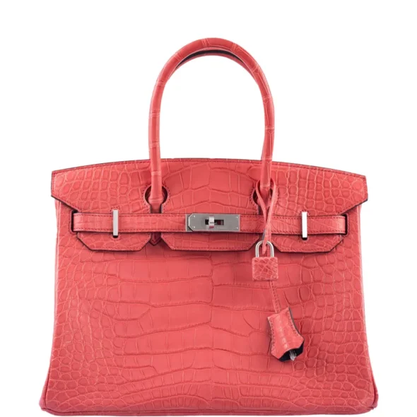 Hermès HSS Birkin 30 Bougenville Matte Alligator Replica | ExoticCreations