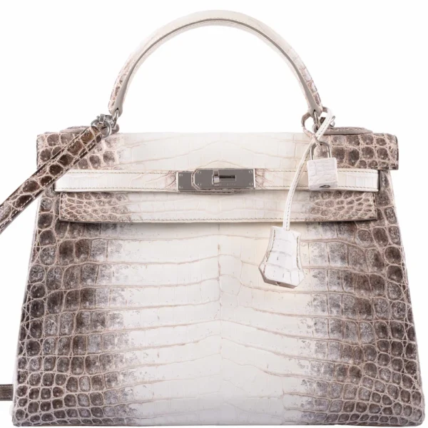 Mirror Quality Hermès Kelly 32 Himalayan Niloticus Crocodile PHW - Exotic Creations
