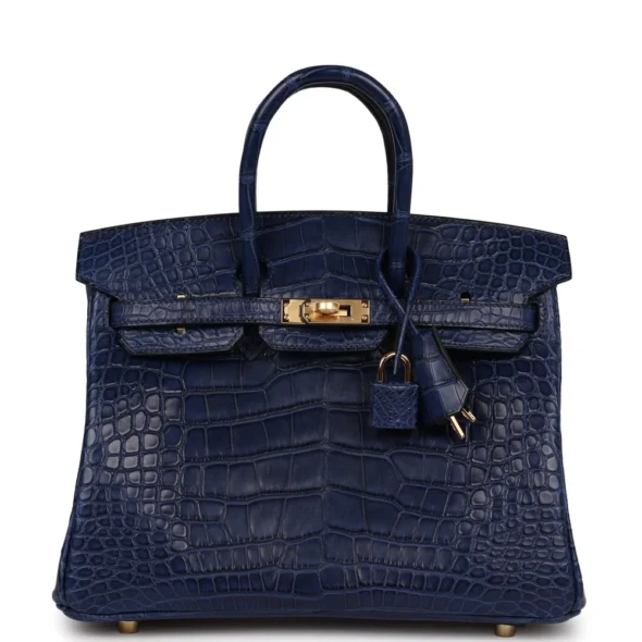 Mirror Quality Hermès Replica Birkin 25 Bleu Saphir | Exotic Creations