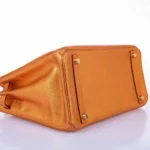 Mirror Quality Hermès Replicas Birkin 30 Metallic Bronze Chevre GHW - Exotic Creations Bottom