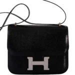 Mirror Quality Hermès Replicas Constance 18 Black Salvator Lizard PHW - Exotic Creations