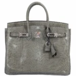 Premium Hermès Replica Birkin 25 Vert De Gris Salvator Lizard PHW - Exotic Creations