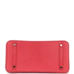 Premium Hermès Replica Birkin 30 Bougainvillea Ostrich PHW - Exotic Creations Bottom