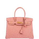 Premium Hermès Replica Birkin 30 Terre Cuite Ostrich GHW - Exotic Creations