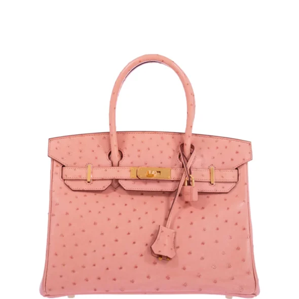 Premium Hermès Replica Birkin 30 Terre Cuite Ostrich GHW - Exotic Creations