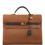 Premium Hermès Replica HSS Kelly Depeches 34 Gold & Vert Cypress Togo GHW - Exotic Creations Front