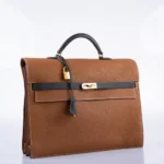 Premium Hermès Replica HSS Kelly Depeches 34 Gold & Vert Cypress Togo GHW - Exotic Creations Side1