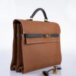 Premium Hermès Replica HSS Kelly Depeches 34 Gold & Vert Cypress Togo GHW - Exotic Creations Side2
